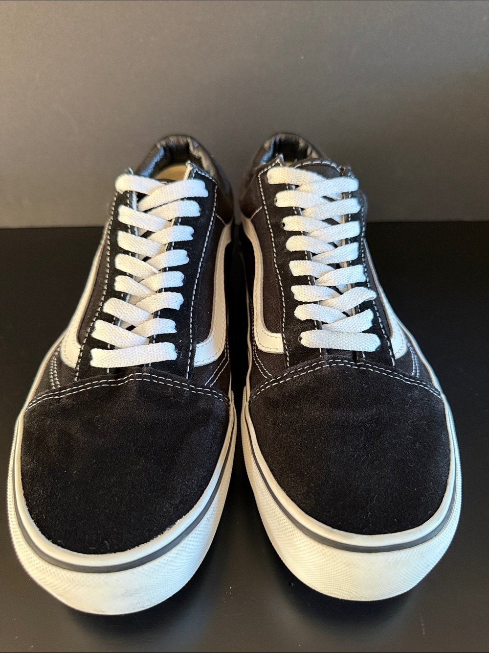 VANS Black & White Old Skool Platform Shoe - Picture 7 of 11